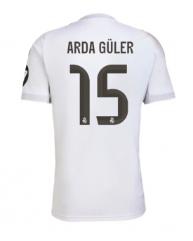 Real Madrid Arda Guler #15 Maglia Gara Casa Repliche 2025-26 Maniche Corte